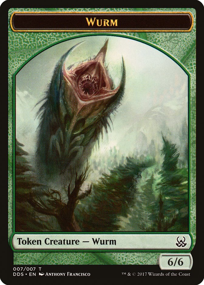 Wurm Token [Duel Decks: Mind vs. Might Tokens] | Anubis Games and Hobby