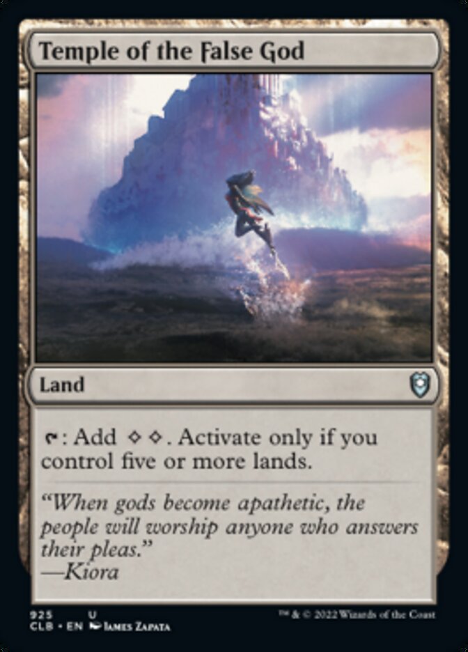 Temple of the False God [Commander Legends: Battle for Baldur's Gate] | Anubis Games and Hobby