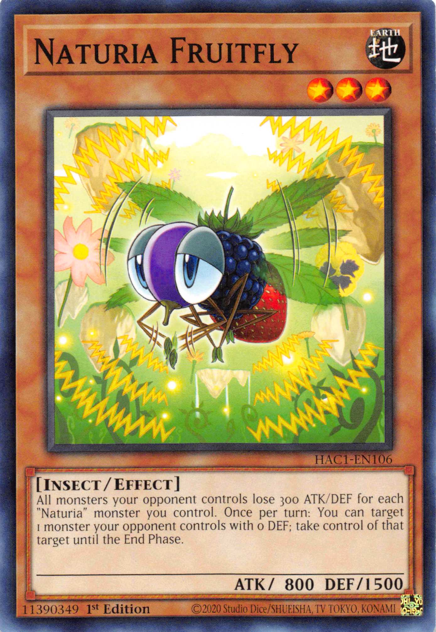 Naturia Fruitfly [HAC1-EN106] Common | Anubis Games and Hobby