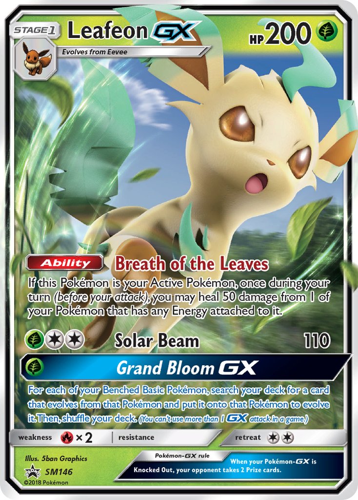 Leafeon GX (SM146) [Sun & Moon: Black Star Promos] | Anubis Games and Hobby