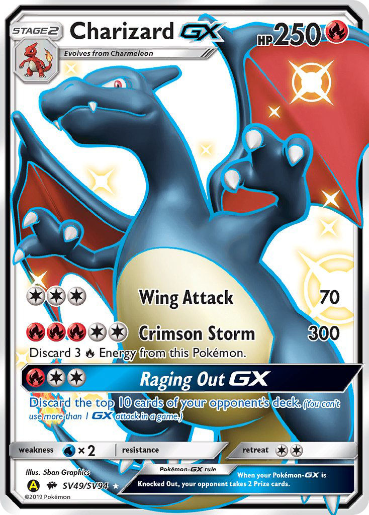 Charizard GX (SV49/SV94) [Sun & Moon: Hidden Fates - Shiny Vault] | Anubis Games and Hobby