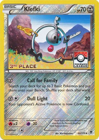 Klefki (66/119) (League Promo 3rd Place) [XY: Phantom Forces] | Anubis Games and Hobby