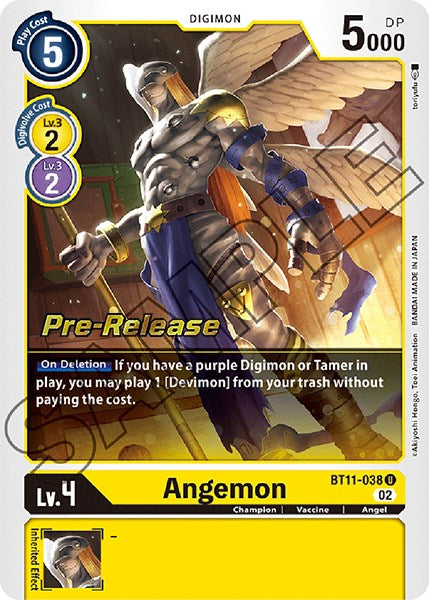 Angemon [BT11-038] [Dimensional Phase Pre-Release Promos] | Anubis Games and Hobby