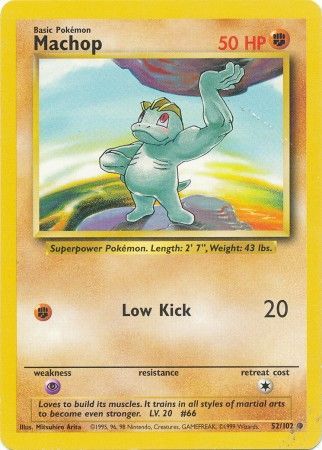 Machop (52/102) [Base Set Unlimited] | Anubis Games and Hobby