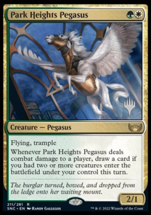 Park Heights Pegasus (Promo Pack) [Streets of New Capenna Promos] | Anubis Games and Hobby