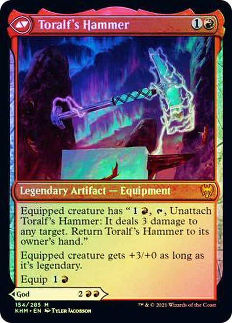 Toralf, God of Fury // Toralf's Hammer [Kaldheim Prerelease Promos] | Anubis Games and Hobby