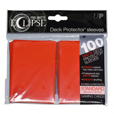ULTRA PRO: ECLIPSE DECK PROTECTOR - RED STANDARD 100CT | Anubis Games and Hobby