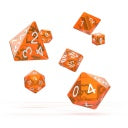 Oakie Doakie Dice Translucent Orange RPG 7 Set | Anubis Games and Hobby
