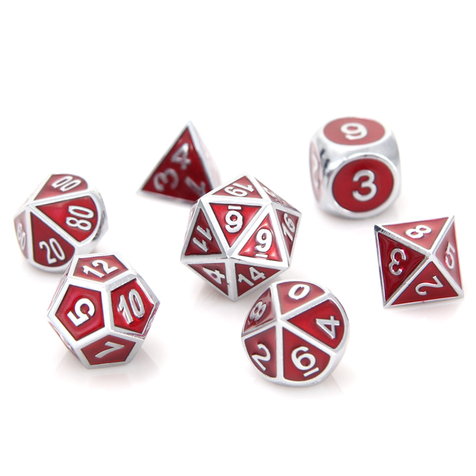 Silver Ruby Gemstone 7 Set | Anubis Games and Hobby
