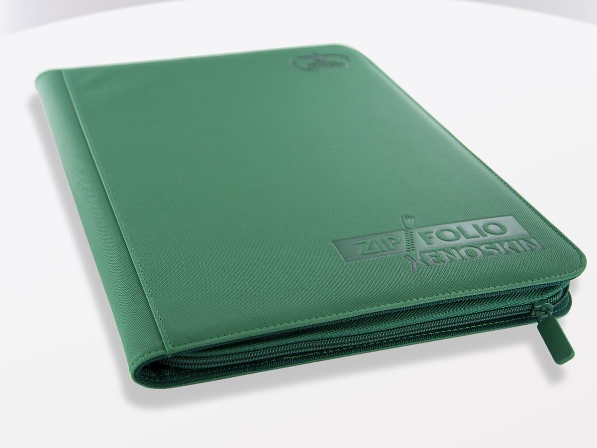 9-Pocket Zipfolio Xenoskin Green | Anubis Games and Hobby