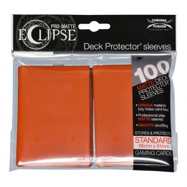 ULTRA PRO: ECLIPSE DECK PROTECTOR - PUMPKIN ORANGE STANDARD 100CT | Anubis Games and Hobby