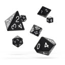 Oakie Doakie Dice Solid Black RPG 7 Set | Anubis Games and Hobby