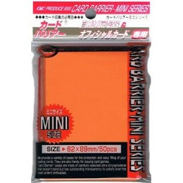 KMC Small Sleeves 50-Count Orange | Anubis Games and Hobby