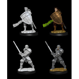 Nolzur's Marvelous Miniatures: Human Male Fighter - Unpainted | Anubis Games and Hobby