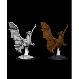 Nolzur's Marvelous Miniatures: Young Copper Dragon - Unpainted | Anubis Games and Hobby