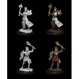 Nolzur's Marvelous Miniatures: Human Female Cleric - Unpainted | Anubis Games and Hobby