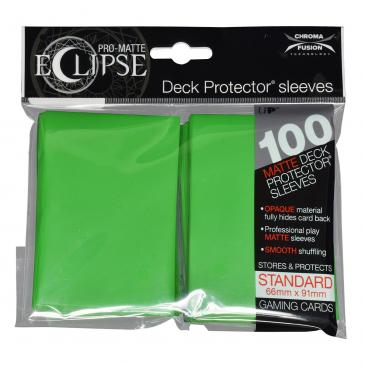 ULTRA PRO: ECLIPSE DECK PROTECTOR - LIME GREEN STANDARD 100CT | Anubis Games and Hobby