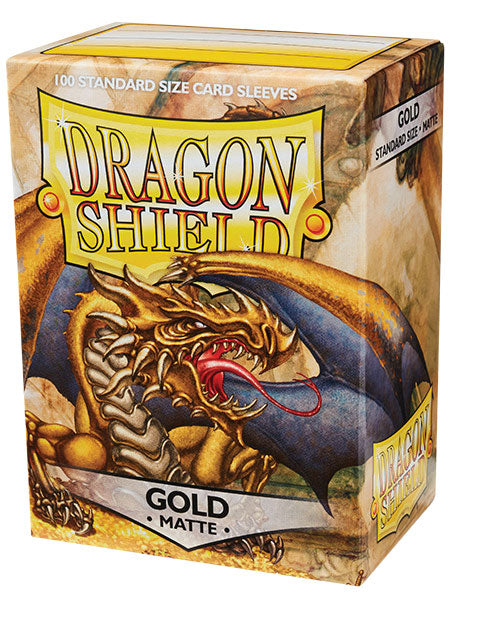 DS Matte Sleeves 100ct - Gold | Anubis Games and Hobby