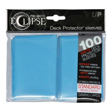 ULTRA PRO: ECLIPSE DECK PROTECTOR - LIGHT BLUE STANDARD 100CT | Anubis Games and Hobby