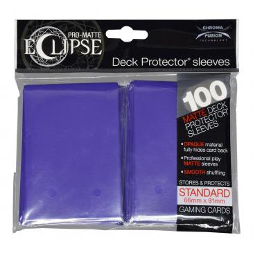 ULTRA PRO: ECLIPSE DECK PROTECTOR - ROYAL PURPLE STANDARD 100CT | Anubis Games and Hobby