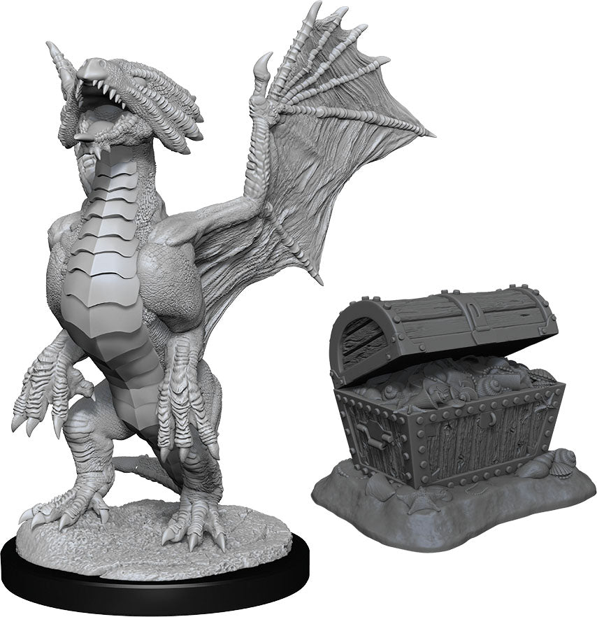 Bronze Dragon Wyrmling & Pile of Sea Found Treasure | Anubis Games and Hobby