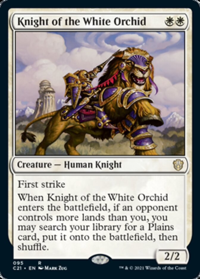 Knight of the White Orchid [Commander 2021] | Anubis Games and Hobby