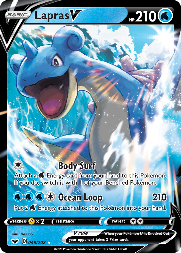 Lapras V (049/202) [Sword & Shield: Base Set] | Anubis Games and Hobby