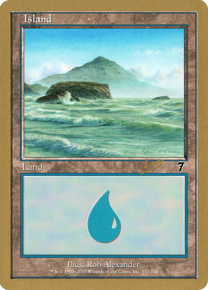 Island (333) (Raphael Levy) [World Championship Decks 2002] | Anubis Games and Hobby