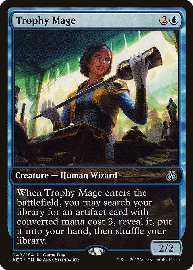 Trophy Mage (Game Day) [Aether Revolt Promos] | Anubis Games and Hobby