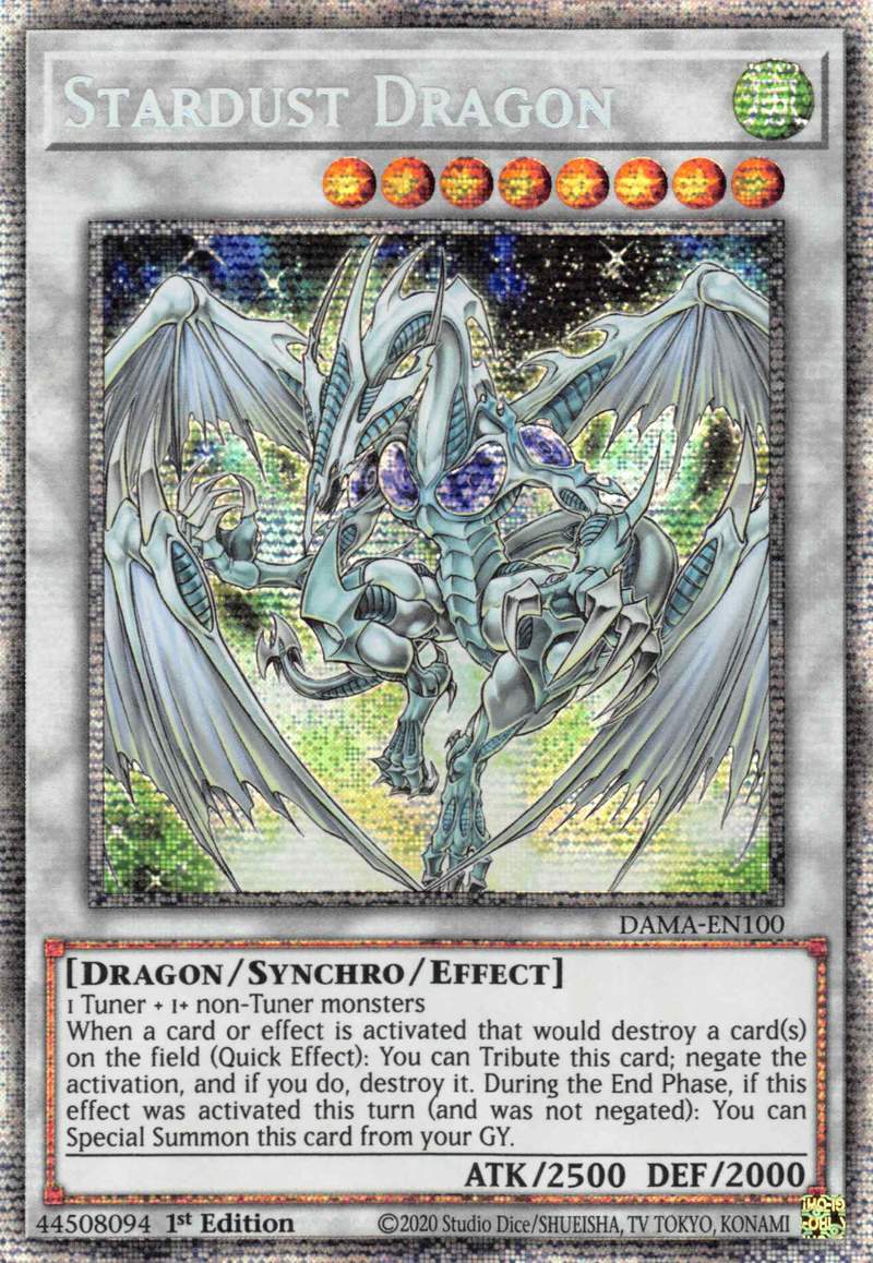 Stardust Dragon [DAMA-EN100] Starlight Rare | Anubis Games and Hobby