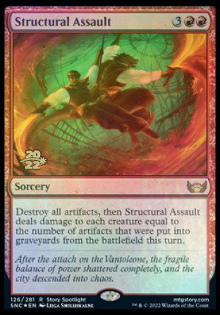 Structural Assault [Streets of New Capenna Prerelease Promos] | Anubis Games and Hobby