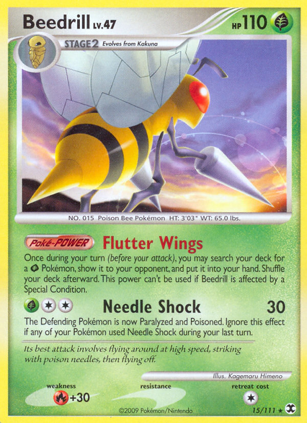 Beedrill (15/111) [Platinum: Rising Rivals] | Anubis Games and Hobby