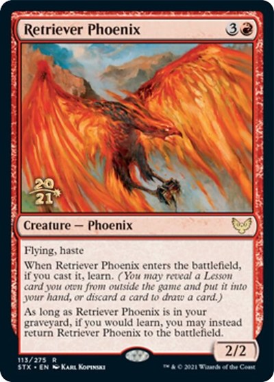 Retriever Phoenix [Strixhaven: School of Mages Prerelease Promos] | Anubis Games and Hobby