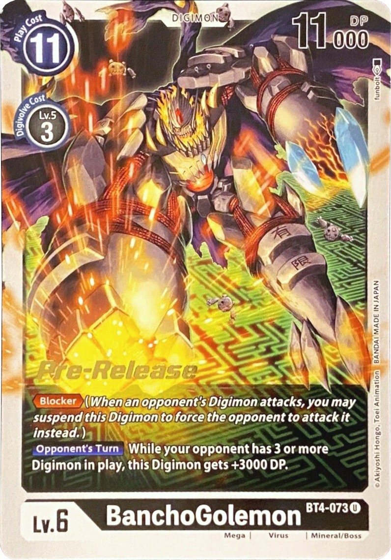 BanchoGolemon [BT4-073] [Great Legend Pre-Release Promos] | Anubis Games and Hobby