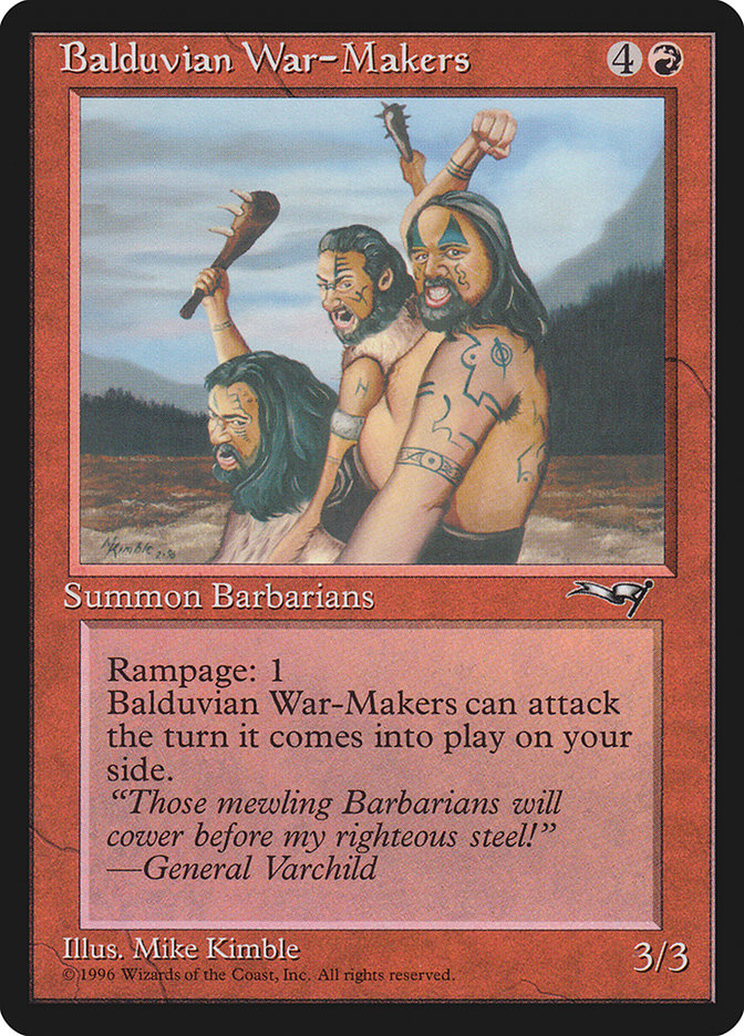 Balduvian War-Makers (Treeline Background) [Alliances] | Anubis Games and Hobby