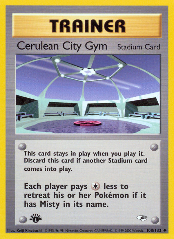 Cerulean City Gym (108/132) [Gym Heroes 1st Edition] | Anubis Games and Hobby