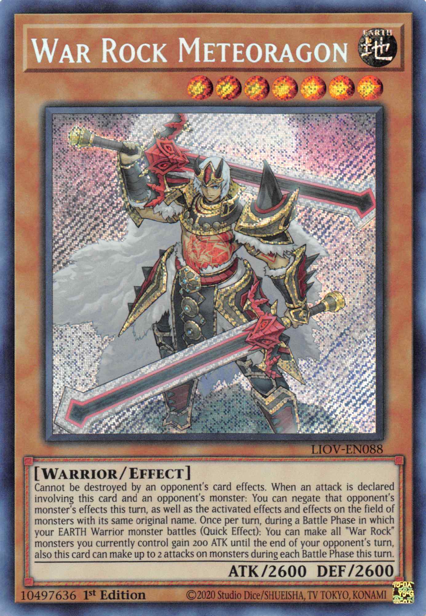 War Rock Meteoragon [LIOV-EN088] Secret Rare | Anubis Games and Hobby