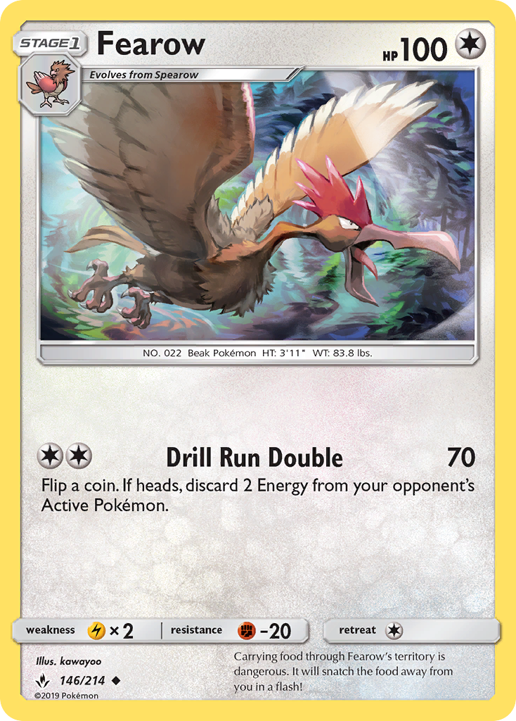 Fearow (146/214) [Sun & Moon: Unbroken Bonds] | Anubis Games and Hobby