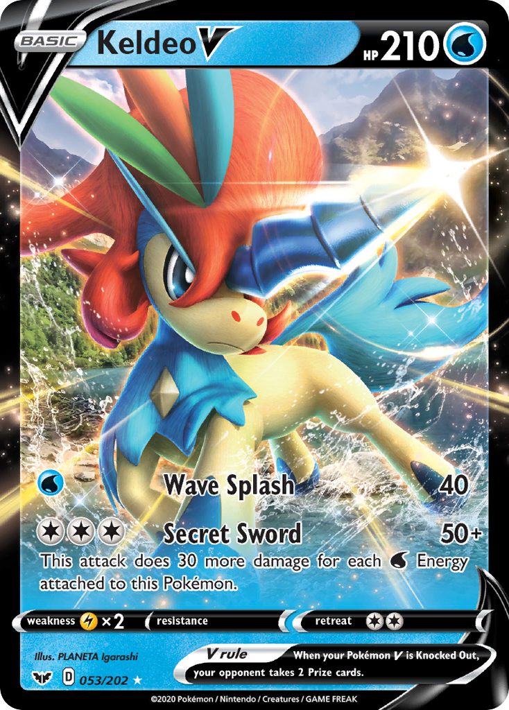 Keldeo V (053/202) [Sword & Shield: Base Set] | Anubis Games and Hobby