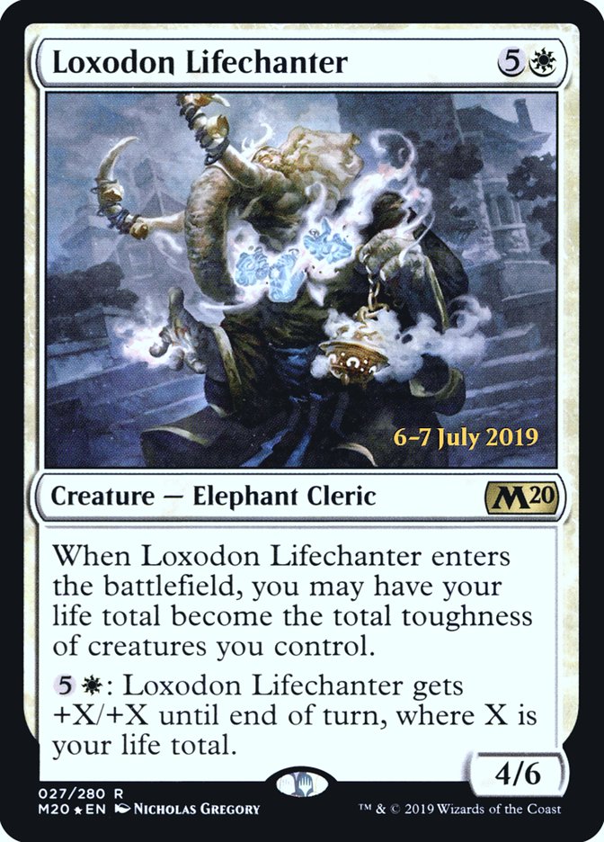 Loxodon Lifechanter [Core Set 2020 Prerelease Promos] | Anubis Games and Hobby