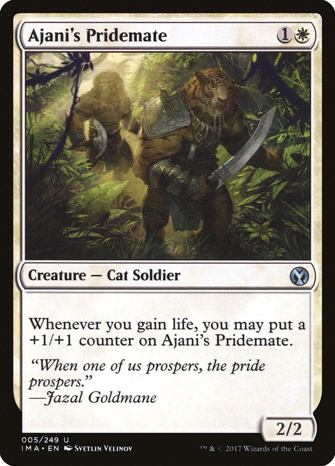 Ajani's Pridemate [Iconic Masters] | Anubis Games and Hobby