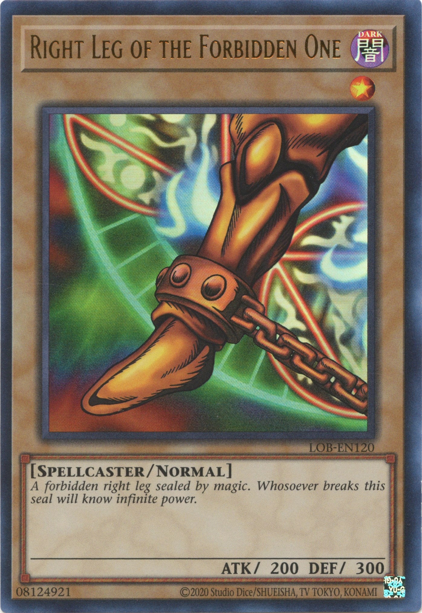 Right Leg of the Forbidden One (25th Anniversary) [LOB-EN120] Ultra Rare | Anubis Games and Hobby