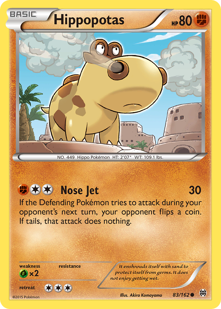 Hippopotas (83/162) [XY: BREAKthrough] | Anubis Games and Hobby