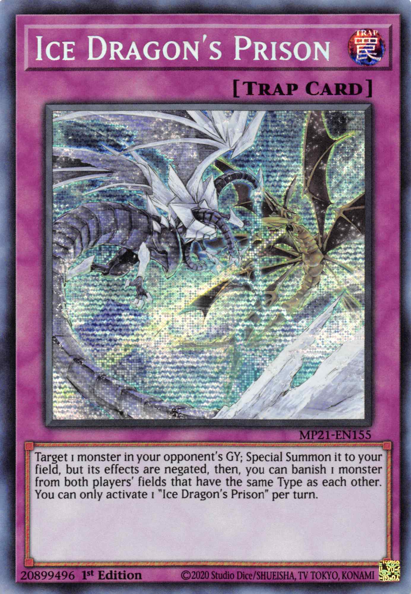 Ice Dragon's Prison [MP21-EN155] Prismatic Secret Rare | Anubis Games and Hobby