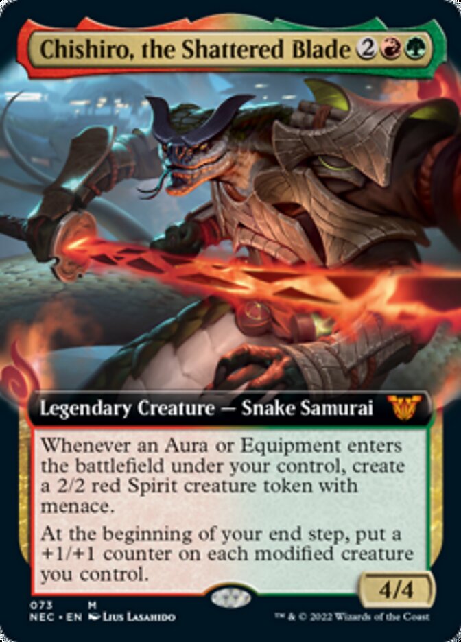 Chishiro, the Shattered Blade (Extended Art) [Kamigawa: Neon Dynasty Commander] | Anubis Games and Hobby