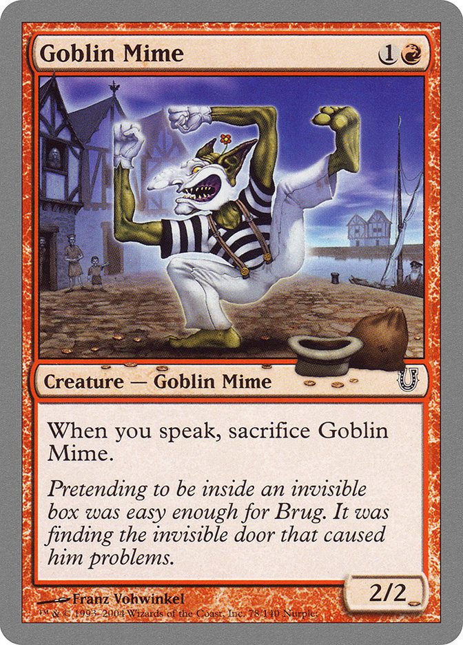 Goblin Mime [Unhinged] | Anubis Games and Hobby