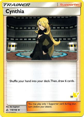 Cynthia (119/156) (Pikachu Stamp #50) [Battle Academy 2020] | Anubis Games and Hobby