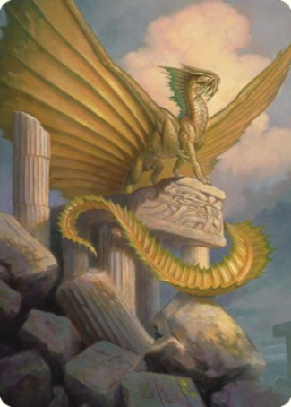 Ancient Gold Dragon Art Card (05) [Commander Legends: Battle for Baldur's Gate Art Series] | Anubis Games and Hobby