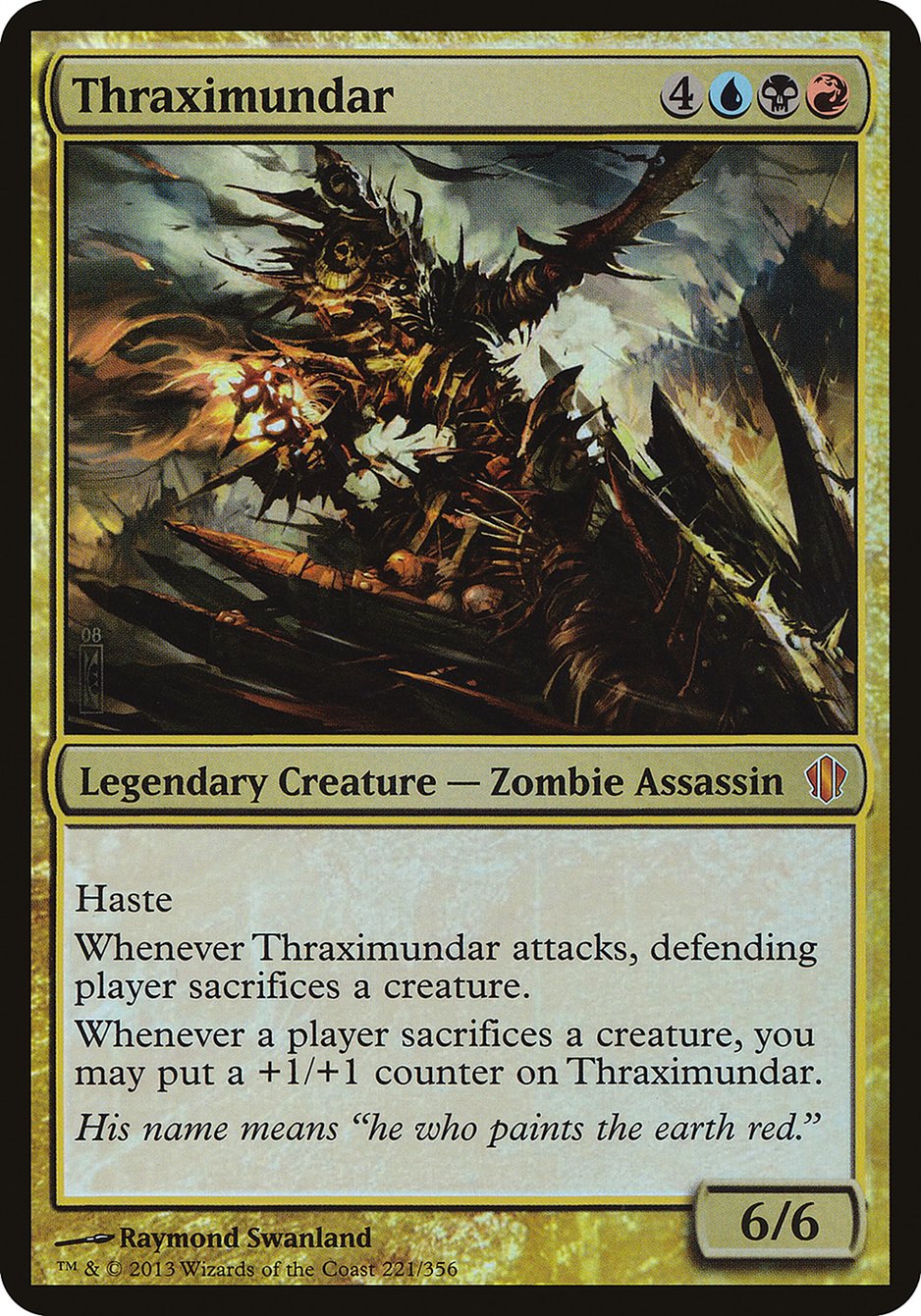 Thraximundar (Oversized) [Commander 2013 Oversized] | Anubis Games and Hobby
