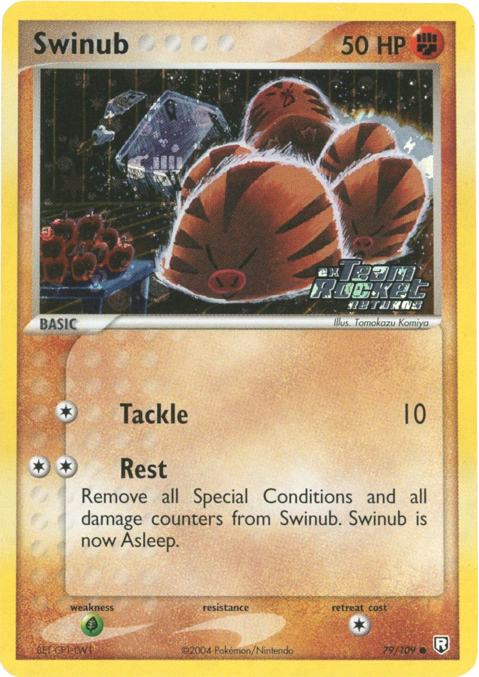 Swinub (79/109) (Stamped) [EX: Team Rocket Returns] | Anubis Games and Hobby